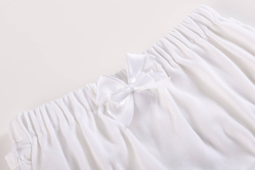 Sweet Essentials Baby Bloomer Set (Pink & White)