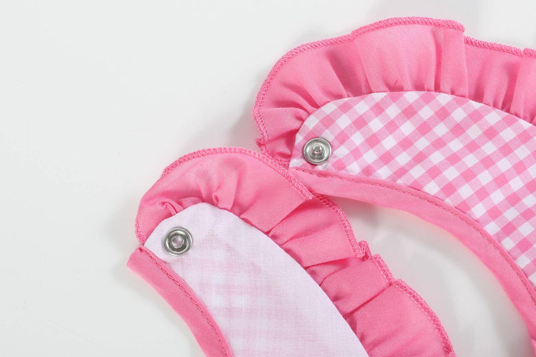 Birthday Girl Pink Gingham Bib