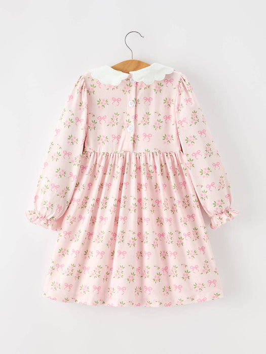 Blushing Rosebud Smocked Dress