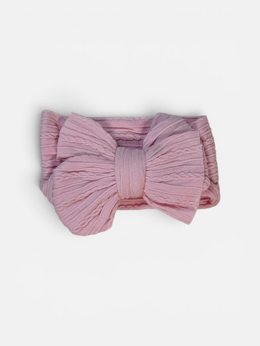 Cable Knit Bow Headband