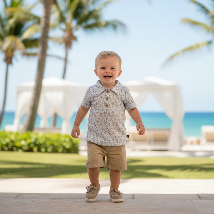 Beach Day Boys Polo Shirt