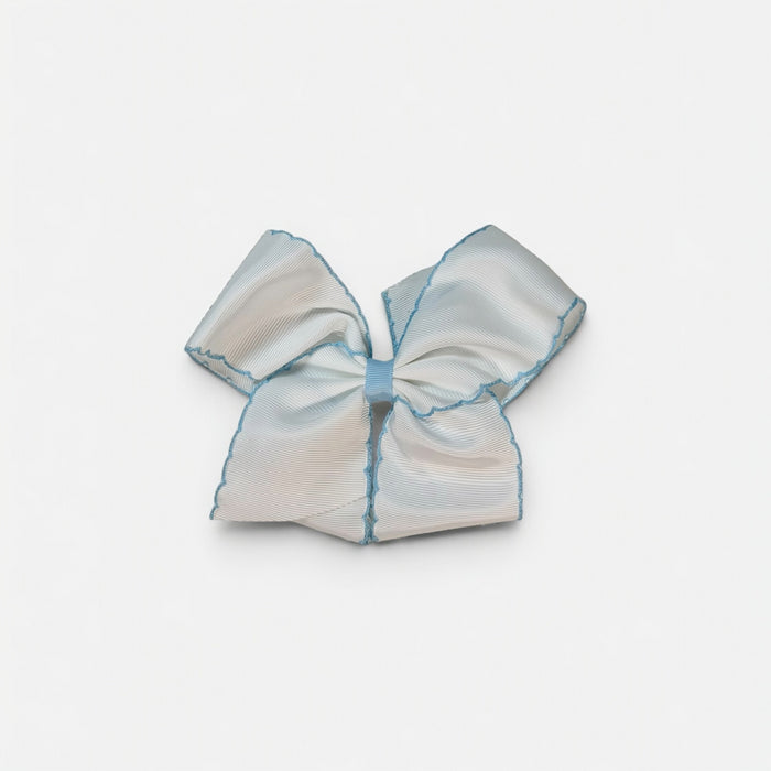Classic Moonstitch Hair Bow Clip (5”)