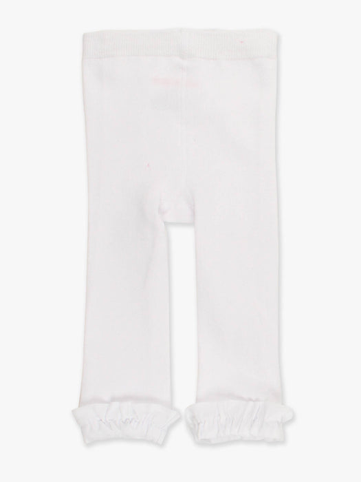 White Heirloom Ruffle Tights
