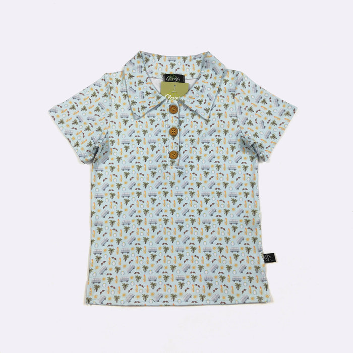 Beach Day Boys Polo Shirt