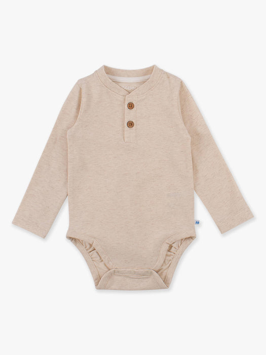 Little Gentleman Henley Baby Bodysuit