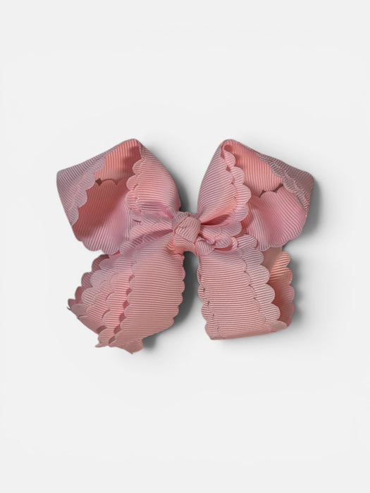 Blushing Petal Hair Bow Clip (4")