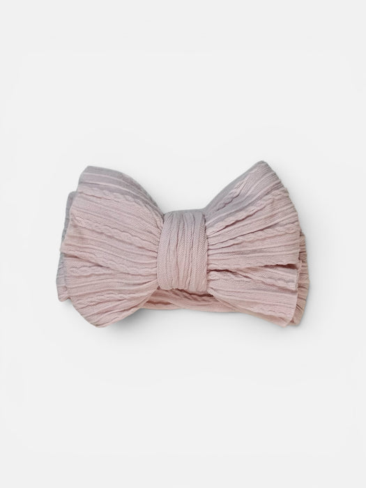 Cable Knit Bow Headband