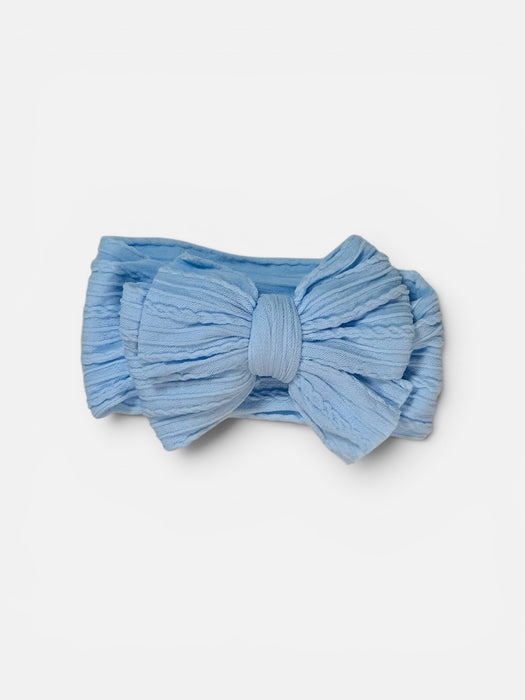 Cable Knit Bow Headband