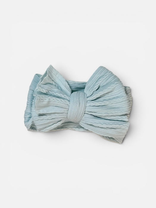 Cable Knit Bow Headband