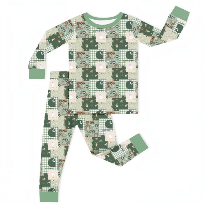 Little Farmhand Bamboo Toddler Pajama Set
