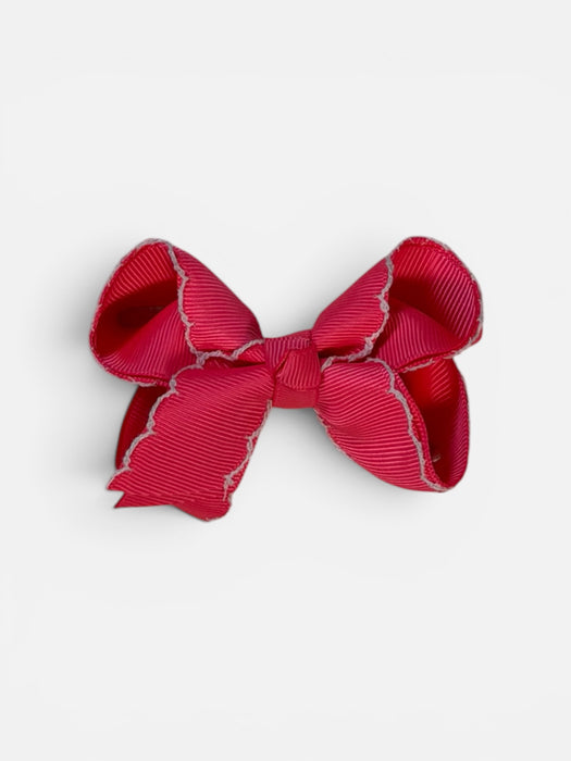 Pretty in Pink Hair Bow Clip (3” or 4”)