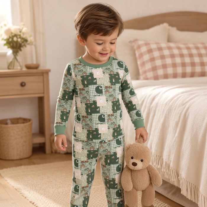 Little Farmhand Bamboo Toddler Pajama Set