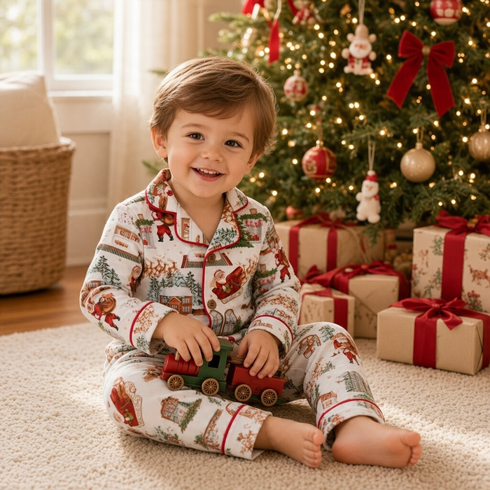 Christmas Eve Magic Bamboo Toddler Pajama Set