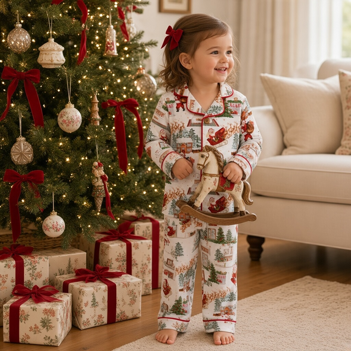 Christmas Eve Magic Bamboo Toddler Pajama Set