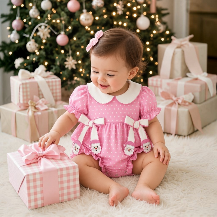 Santa Sweetheart Bubble Romper