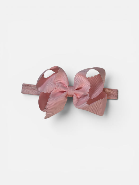 Classic Scalloped Bow Headband (4.5”)