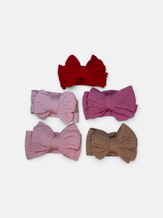 Cable Knit Bow Headband