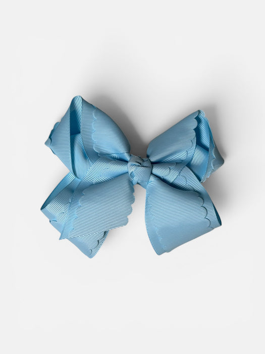 Sweet Baby Blue Hair Bow Clip (4")