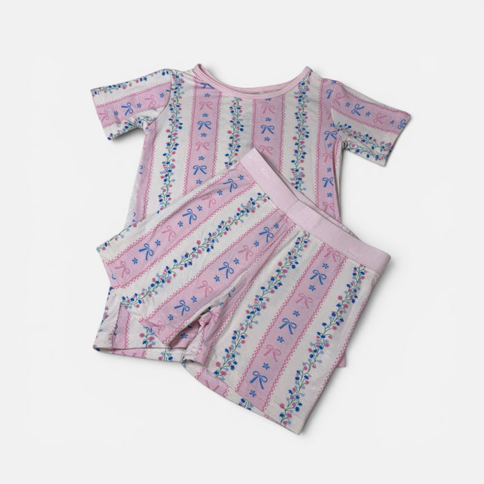 Sweet Bows Bamboo Kids Pajama Set