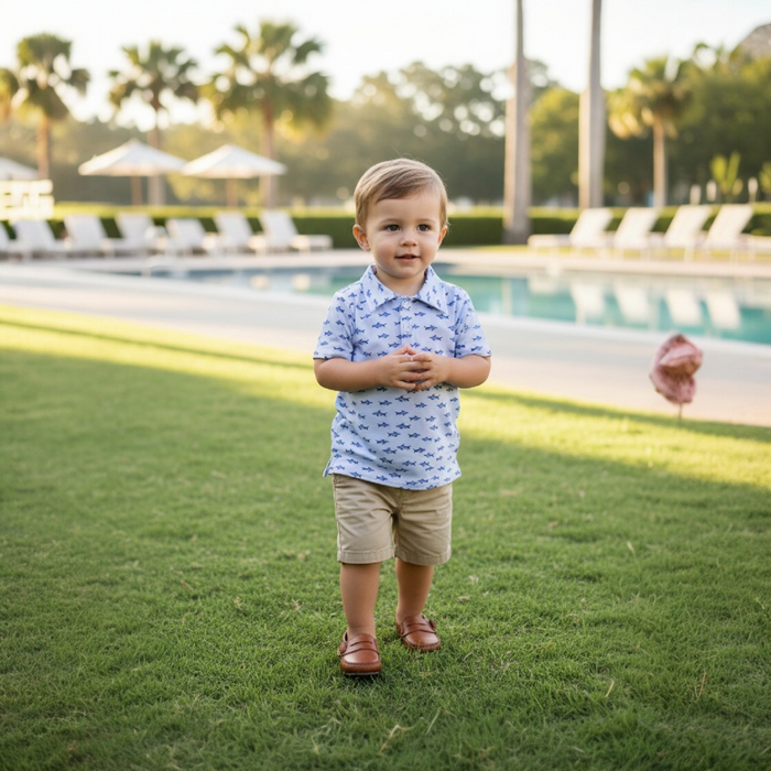 Little Shark Boys Polo Shirt