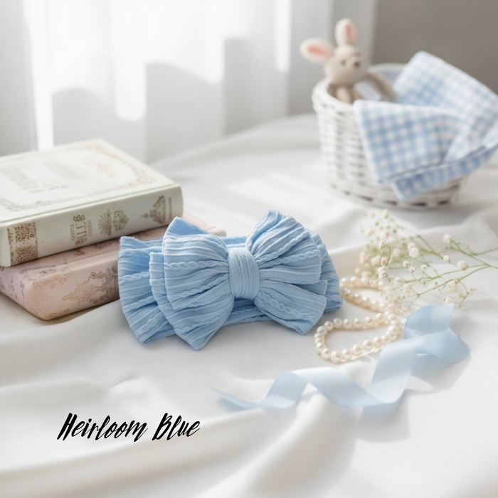 Cable Knit Bow Headband