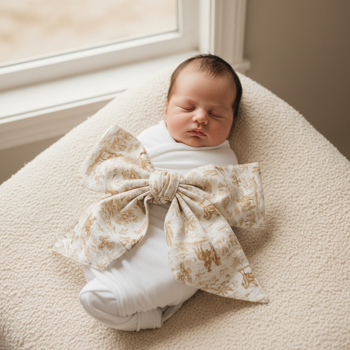 Cowboy Toile Swaddle Sash