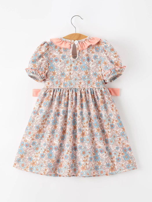 Autumn Heirloom Floral Smocked Dress