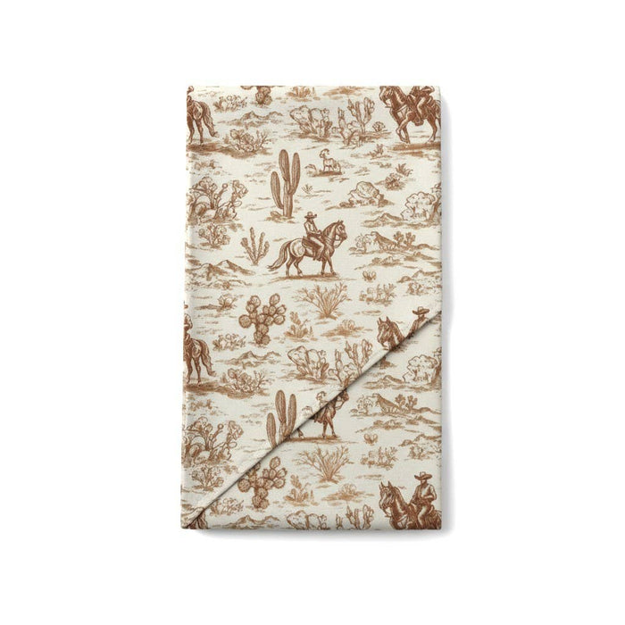 Cowboy Toile Swaddle Sash