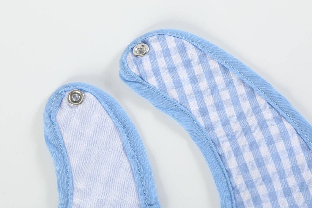 Birthday Boy Blue Gingham Bib